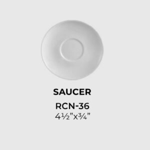 CLINTON ROLLED EDGE DINNERWARE (RCN-36 AD Saucer)