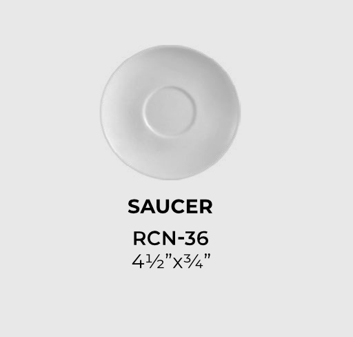 CLINTON ROLLED EDGE DINNERWARE (RCN-36 AD Saucer)