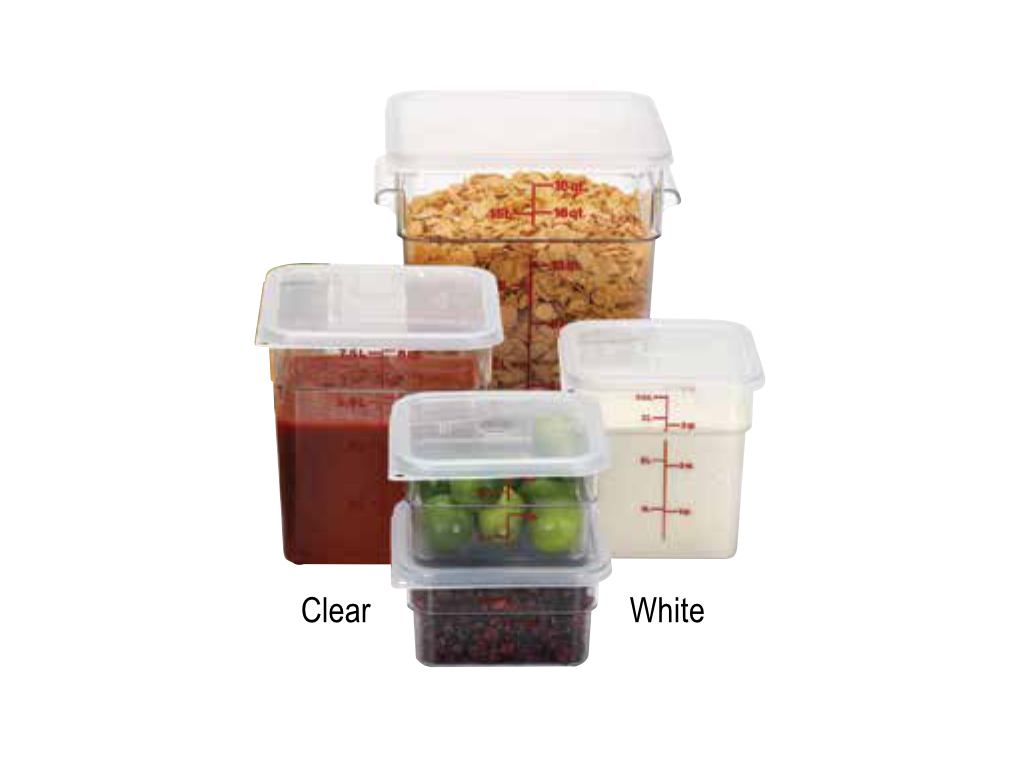 CAMSQUARE®  STORAGE CONTAINERS (White Polyethylene)