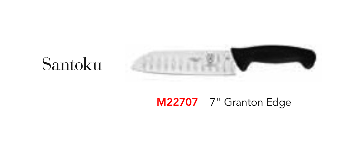 MILLENNIA® M22707 Santoku Knife, Granton Edge, 7″