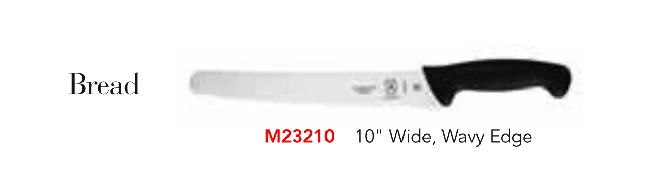 MILLENNIA® M23210 Bread Knife, Wavy Edge, Wide, 10″