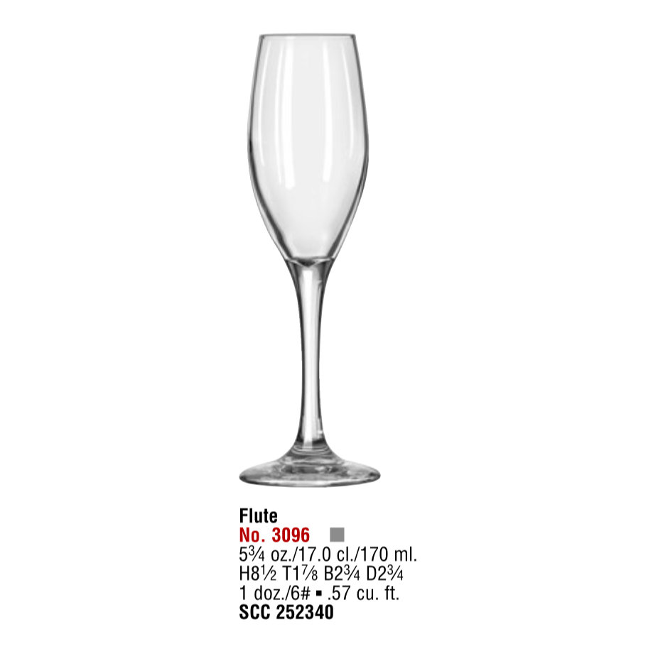 PERCEPTION STEMWARE 3096 Flute, 5¾ oz