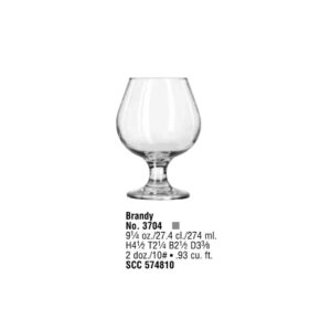 EMBASSY® BRANDY SNIFTERS 3704 9¼ oz 2 dz